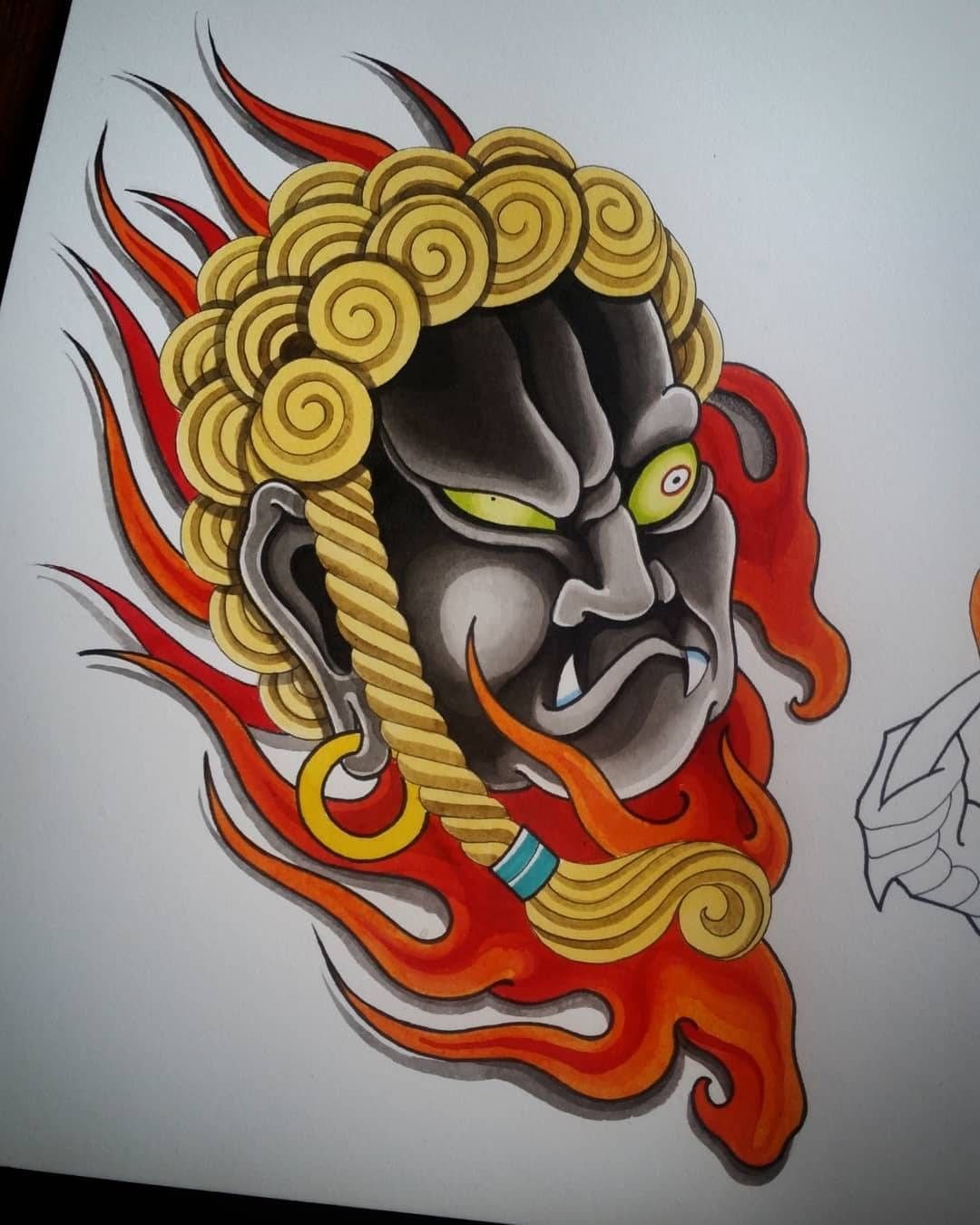 不动冥王纹身手稿